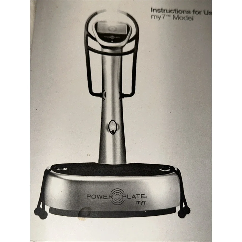 Power Plate My7 Model Exercise Machine Instructions For use Manual Only My 7‎